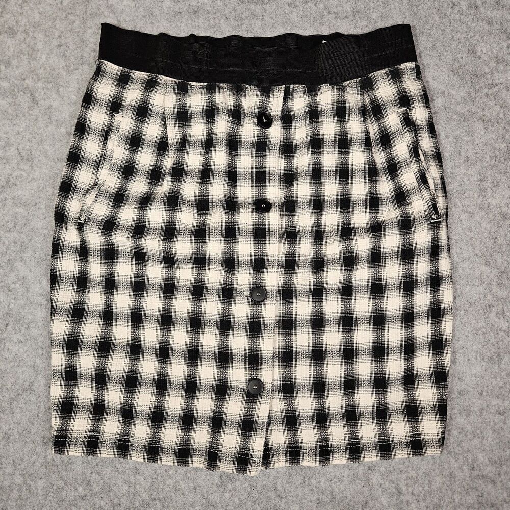 VTG Espirit Womens 90s Plaid Pencil Schoolgirl Skirt Preppy Clueless Size Small